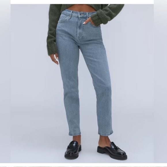 Everlane Denim - Everlane | The Cheeky Jean Crop Size 27/4 Lightwash Denim Cotton 90s Casual